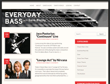 Tablet Screenshot of everydaybass.com